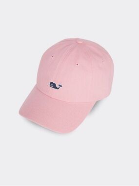 Vineyard Vines Light Pink Whale Cap with Navy Logo